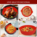 Kit 6 Formas Airfryer Silicone Antiaderente