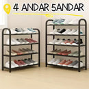 Sapateira 4/5 Andares Organizador de Sapatos Tênis 8/10 Pares