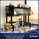 Escorredor De Louça Aço Inox Organizador Louça Pratos Copos Talheres Para Cozinha