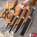 Kit facas de cozinha/ Profissional Antiaderente 6 Peças Preto/colorido