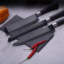 Kit facas de cozinha/ Profissional Antiaderente 6 Peças Preto/colorido
